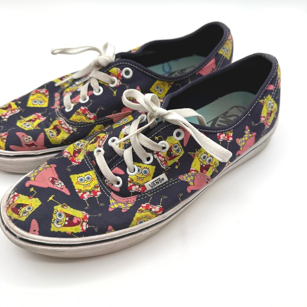 Vans Spongebob Sneakers Mens 11 Blue SpongeBob Patrick ComfyCush Skate Shoes - Picture 2 of 10